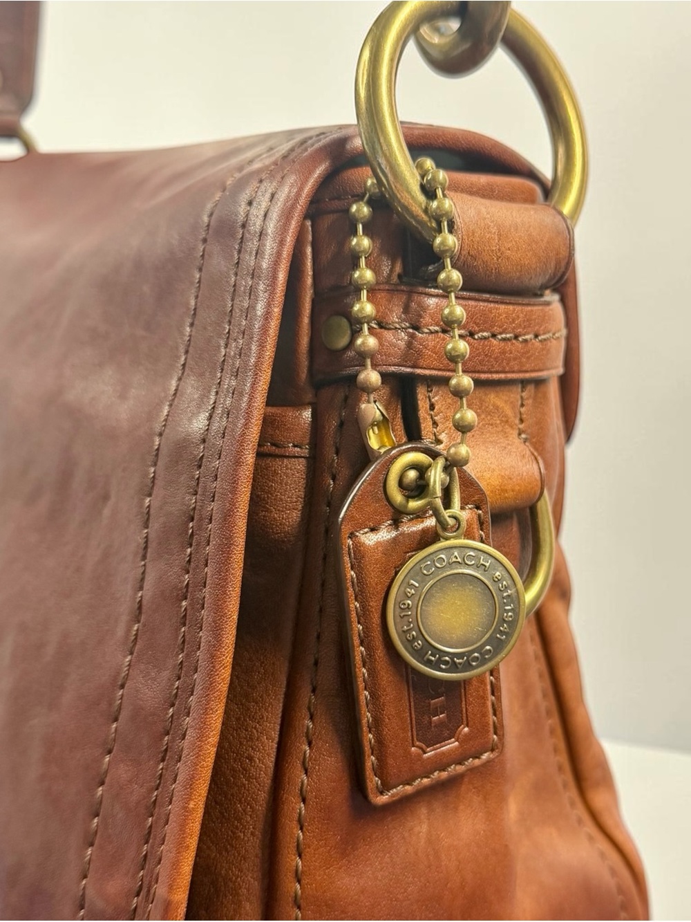Vintage Coach 65th Anniversary Legacy Ali Flap Bag 11134 - Vachetta Leather - Picture 5 of 16